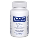 Pure indkapslinger CoQ10 120 mg - Coenzym Q10 supplement til hjertesundhed, energi, antioxidanter, hjerne og hukommelse - cellular sundhed, kognition og cardiovaskulær støtte * - 60 kapsler