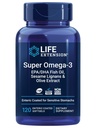 Life Extension Super Omega-3 EPA / DHA Fish Oil, Sesame Lignans & Olive Extract - Heart Health, Brain Health, Inflammation Health Support, Gluten- Free, Englic- Coated, Non- GMO, 120 Softgels