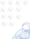 12 PCS Silicone Pods Refills tilbehør til Navage Nasal Care, Gem salt til nem operation (hvid)