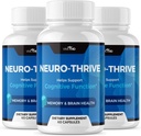 Vive MD Neuro Thrive Brain Supplement - Official Formel - Neuro Thrive PQQ, Neuro Thrive, Ekstra Styrke med Ginkgo Biloba Extract, Siberian Ginseng Extract - (3 Pack)