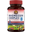 Vitalitown Magnesium Complex Supplement 500mg - NSF Certified Magnesium Glycinate, Malate, Taurate & Citrate - Chelated High Absorption & Gentle on Stomach - Vegan Non-GMO 120 Capsules
