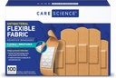 Care Science Fabric Adhesive Bandages, 100 ct Assorted Sizes Measures 124; Fleksibel + åndbar beskyttelse hjælper med at forebygge infektion for førstehjælp og Sårpleje