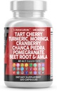 Clean Nutracatic Tart Cherry Extract kapsler med gurkemeje Moringa Cranberry Chanca Piedra Celery Quercetin ACV Granatæbler L Selenomethionin - Uric Niveau - 120 Ct