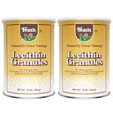 Faarn Natural Foods Soy Lecithin Granules - Fat emulgator med essentielle næringsstoffer til sundhed, Forbedrer tekstur af kager, brød & gør det selv Gummies, 16 Oz (Pack of 2)