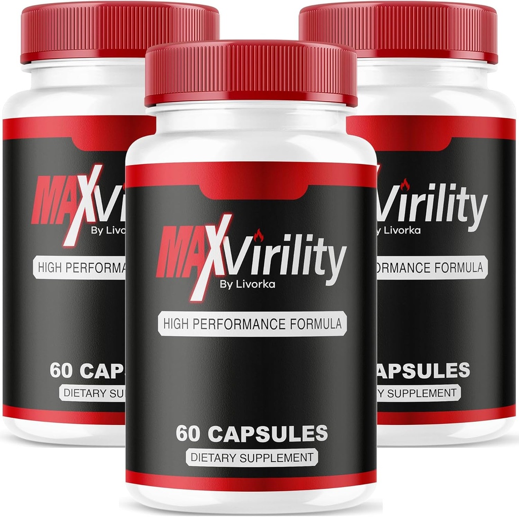 (3 Pack) Max virilitet For mænd, Max virilitet, Maxvirility For mænd, Maxvirilitet Kapsler, Maxvirilitet, Max virilitet Supplement, Max virilitet Pills For mænd, Max virilitet Pills, 300 Kapsler For 3 Måneder