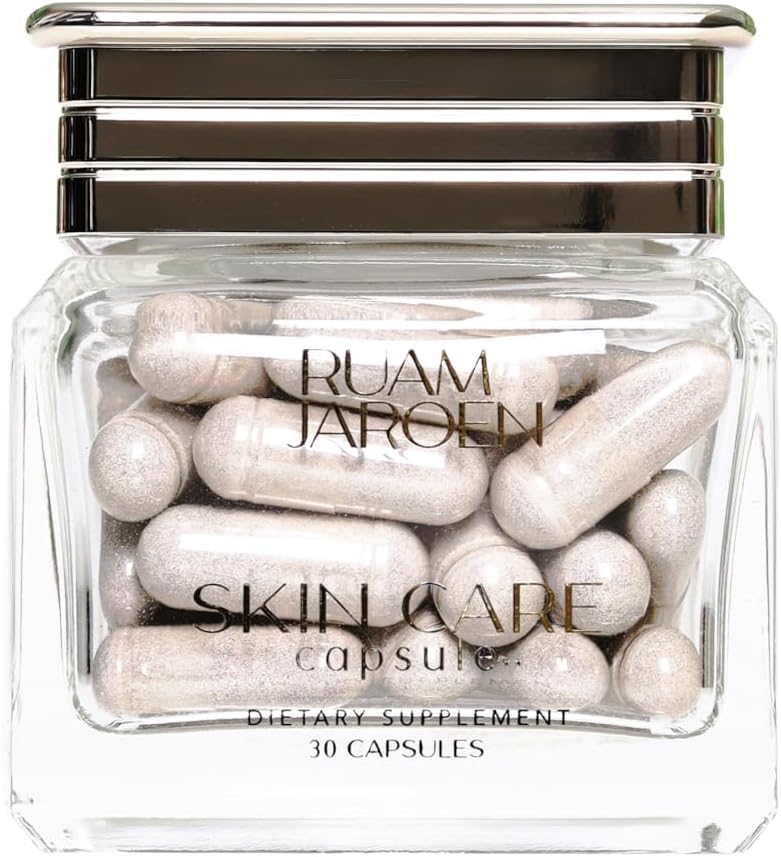 Hudpleje Capsule- Multivitamin til støtte hud - Hyaluronsyre, Collagen, og Niacinamid Hydrating indefra, supplement til sund glød hud.