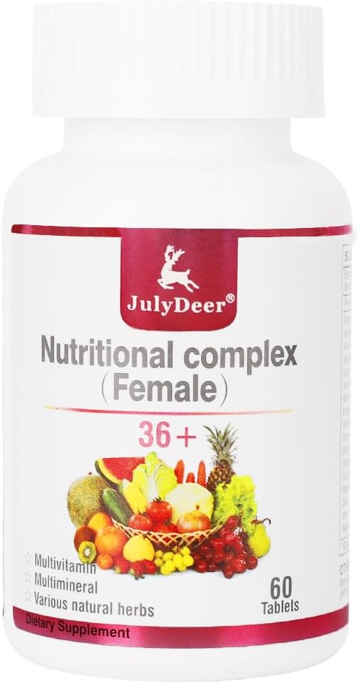 Et dagligt multivitamin til kvinder - Komplet multimineral og multivitamin med vitamin A, C, D, E og B-kompleks, zink & flere vitaminer til immunitet, energi, hår, hud og negle - 60 tabletter