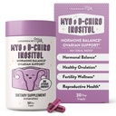 Legendairy Milk Pure Inositol Supplement - Myo Inositol og D-Chiro Inositol Kapsler - Ideel 40: 1 Ratio - Ovarie & Fertilitet Support til kvinder - 30 dages forsyning