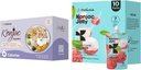 Hethstia Konjac Jelly Lychee Flavor with Collagen Peptides 10 Packs and Konjac Noodles Variety Gluten Free 12 Packs Low Calorie, Keto, Sugar Free, Healthy Food