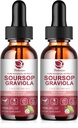 Soursop Graviola Liquid Drop - Pure Leave & Fruit Complex - 4X Effektivitet - Soursop Bitters Liquid for Immunitet, Lever & Antioxidant, Herbal Godhed, 2 Måned Supply, 4 Fl Oz