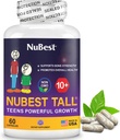 NuBest Tall 10 + Premium Bone Strength Formel, forbedret immunitet og samlet sundhed for alder 10 + med Calcium, vitamin D3, Vitamin K2, og Multivitaminer; 60 Kapsler 124; 1 Måned Supply