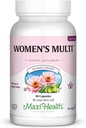 Kvinder Multivitamin - Essential Multivitamin til kvinder med 23 nøglevitaminer C, D, B6, B12, Calcium, Probiotika, Biotin & mere - Energi, Hud, Nails & Gut Health Support - Kosher (60 kapsler)