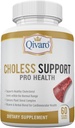 Choless Support Pro Health - Cholesterol & Lipid Management - Infunderes med Guggul og hvidløg ekstrakt - Vegan og non-GMO - Lavet i USA - 60 kapsler