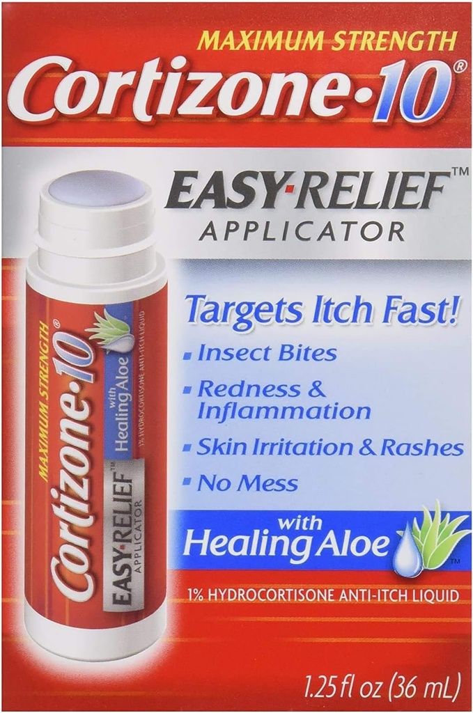 Cortison 10 Hydrocortison Anti- Itch Liquid 1,25 fl oz (pakning med 2)