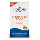 Nordic Naturals Vitamin D3 5000, Orange - 200 Mini Soft Gels - Støtte til sunde knogler, mad og immunsystem - Vegetarisk - Non- GMO - 200 Servere