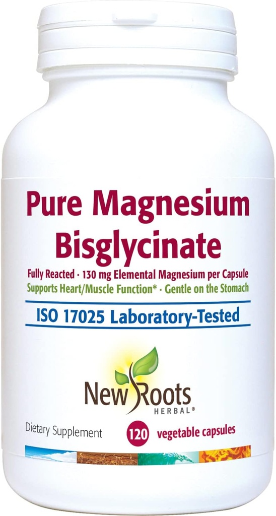Pure Magnesium Bisglycinate Supplement (130 mg)