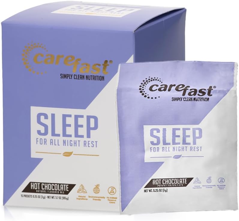 Søvn - varm chokolade drik mix - Natural Sleep Supplement - Box med 15 Pakker