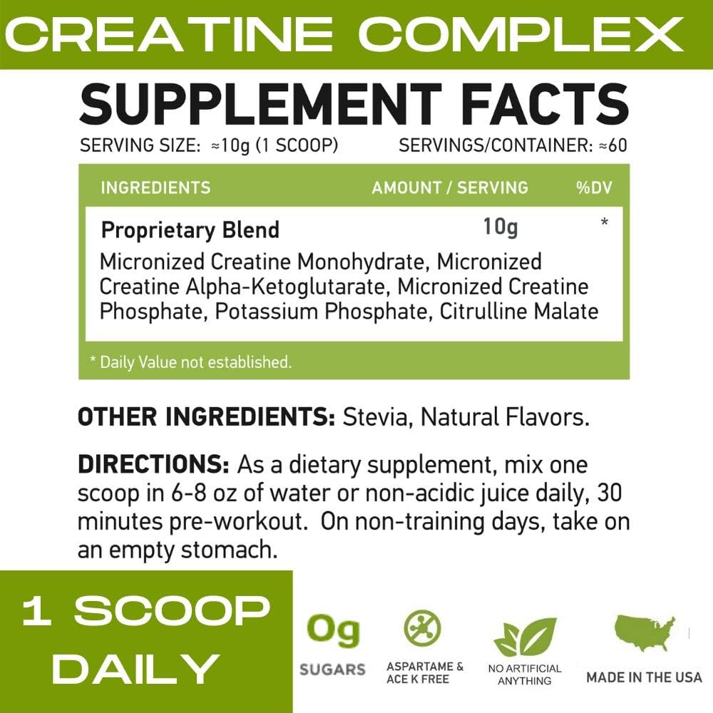 MFL Muscle Creatin Measures 124; 3 former for Mikroniseret Creatin Measures 124; 10g Measugar Measures 124; Sødet med Stevia Measures 124; All- Natural Measures 124; 60 Servere (Natural)