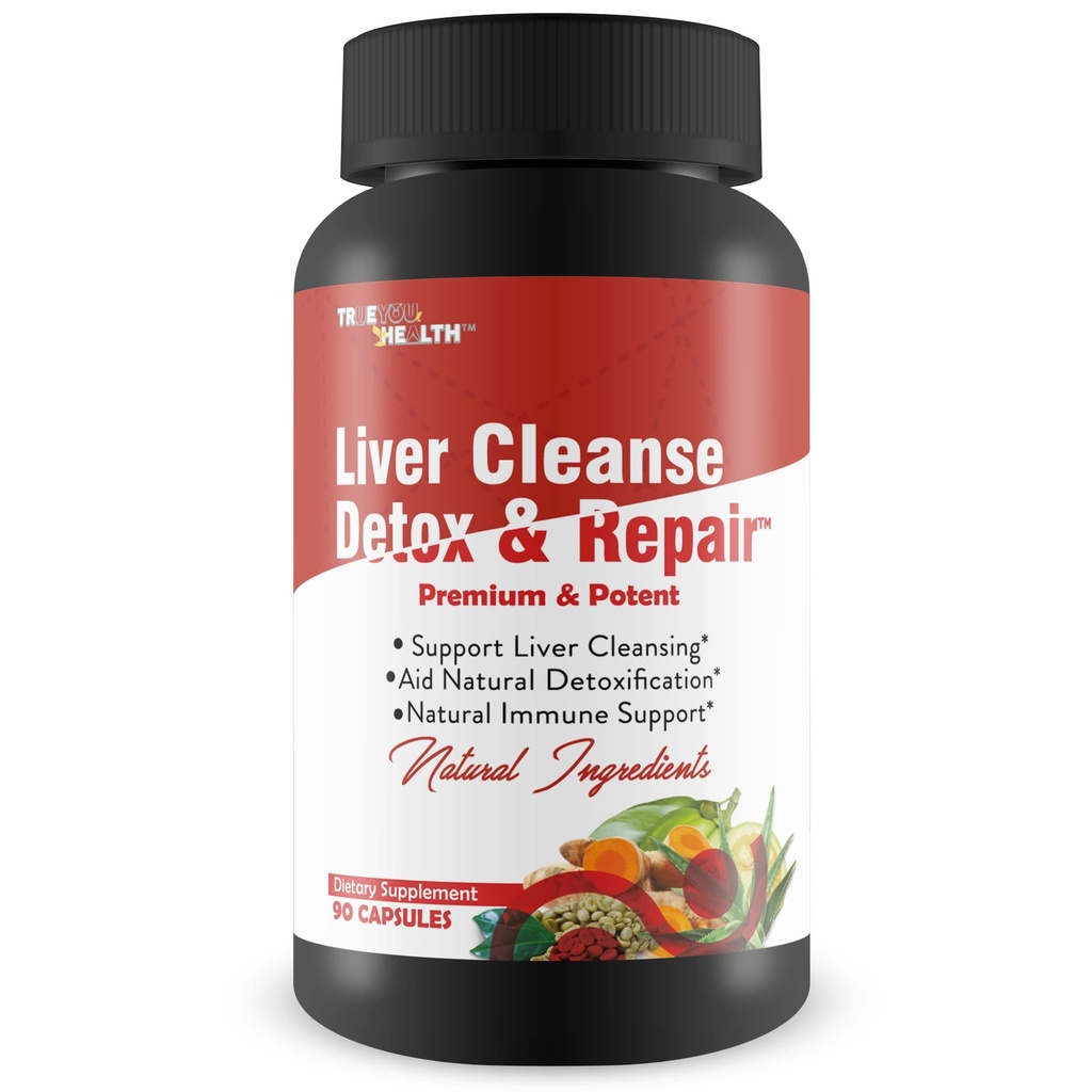 Lever rense Detox & Reparation - Lever, Nyre, & Colon rense - Urte leverstøtte supplement med Mælkebøtte Root, Aloe, gurkemeje, Ginger - fremme leversundhed naturligt