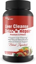 Lever rense Detox & Reparation - Lever, Nyre, & Colon rense - Urte leverstøtte supplement med Mælkebøtte Root, Aloe, gurkemeje, Ginger - fremme leversundhed naturligt
