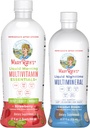 MaryRuth 's Liquid Morning Multivitamin (Strawberry) & Liquid Nighttime Multimineral (Coconut, 15oz) - 124; Clean Label Project Verified ® - 124; Vegansk Vitamin til Energi, Sengetid Rutine, & Samlet sundhed