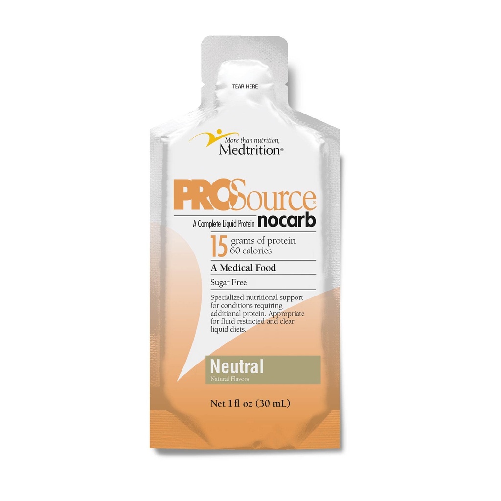 Medition NoCarb Liquid Protein Pakninger Neutral Flavor 1 fl oz 100 Pack