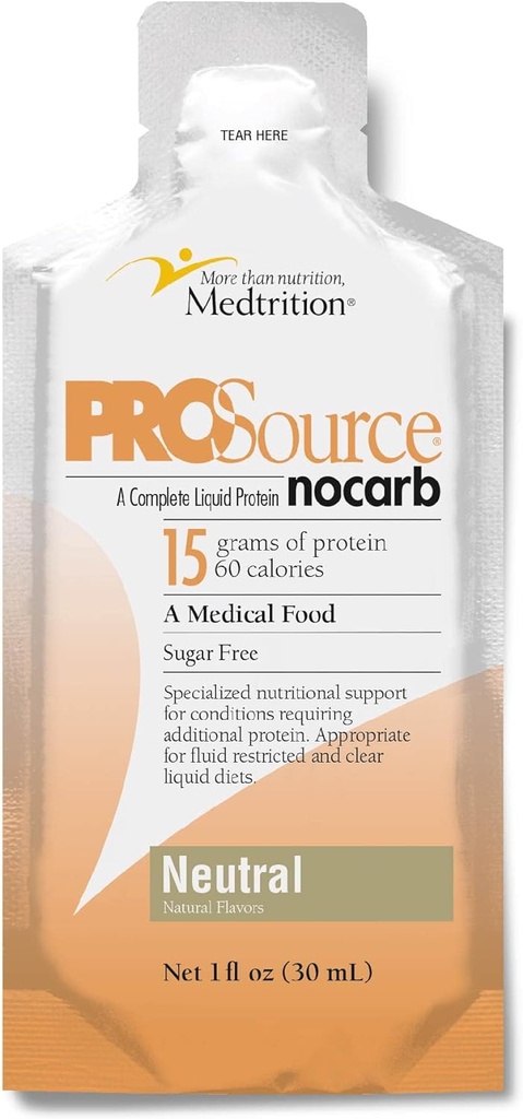 Medition NoCarb Liquid Protein Pakninger Neutral Flavor 1 fl oz 100 Pack