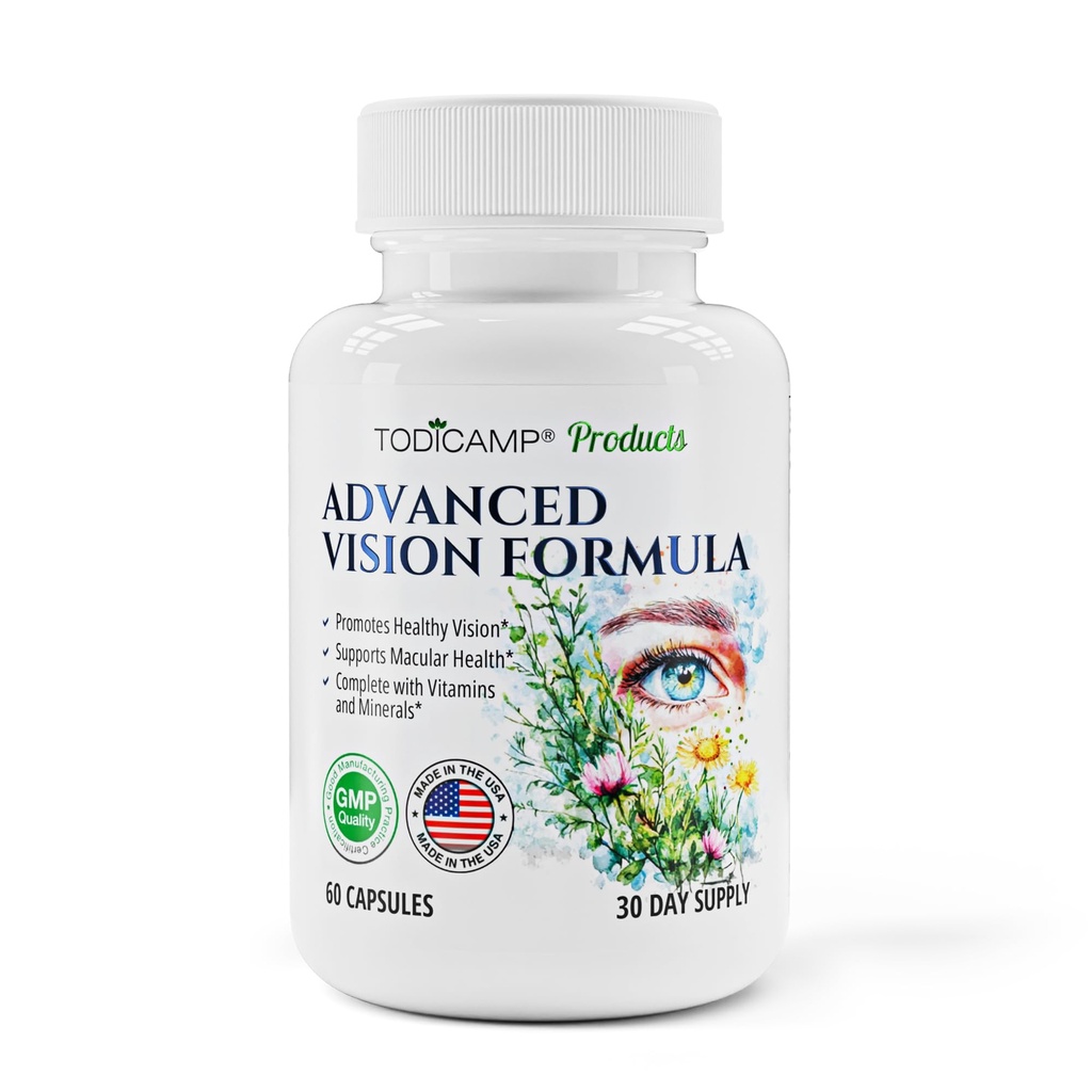Macular Support Eye Health Vitamin & Vision Kosttilskud Lutein 400mg, Zeaxanthin 10mg, Eyebright Herb, Lycopene Supplement & Bilberry Supplement for øjne, Eye Vitamin til seniorer & voksne