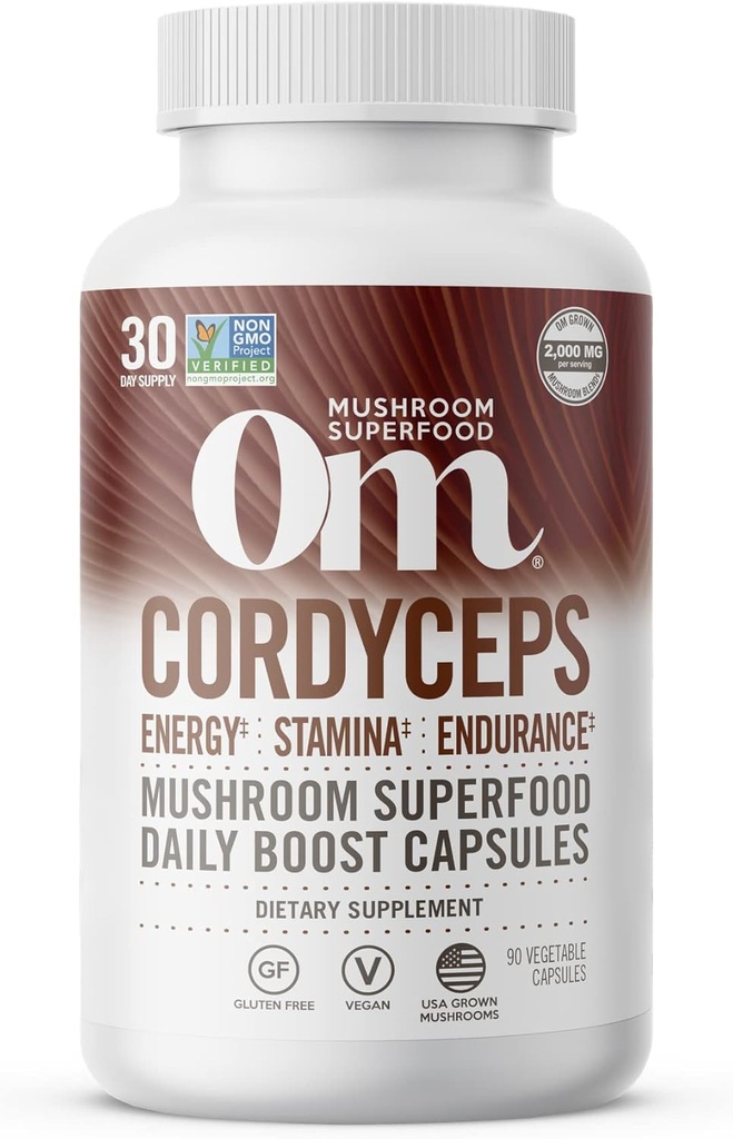 Om MUSHROOM SUPERFOOD Cordyceps Mushroom Capsules Superfood Supplement, 90 Greve, 30 dage, Organic Energy Supplement for Stamina og Endurance
