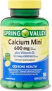 Spring Valley Calcium Plus Vitamin D3 150 Mini Softgels