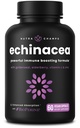 NutraChamps Echinacea Capsules 1000mg - 8-1- immunsupport - Echinacea Goldenseal, C-vitamin, zink, ingefær, hyldebær - 60 kapsler