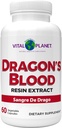 Vital Planet - Dragon 's Blood Resin Extract Croton Lechleri Sangre de Drago (Sangre de Grado) Digestive Health Supplement bæredygtigt sourced from Rainforest of Peru, 500mg 60 Kapsler