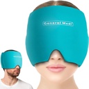 Generelt Medi Hovedpine & Migræne Ice Wrap Cap, Cold Therapy Migræne Relief Hat, Hovedpine Ice Hat Cold Compress, Great for Puffy Eyes, Tension, Sinus & Stress Relief (Blå)