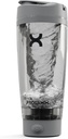 Promixx PRO Shaker Flaske New Edition - Genopladelig, Kraftfuld for Glat Protein Shakes - omfatter Supplement Storage, BPA Free, 20oz Cup, Cool Gray
