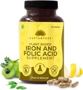 Kavir naturligt jern og folinsyre med vitamin C 60 Veg kapsler