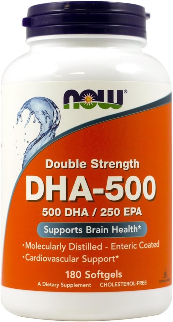 Now Foods - Dha-500Mg 180 Sgels (pakke med 2)