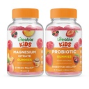 Lifeable Magnesium Citrate Kids + Probiotiske 2 milliarder CFU Kids, Gummies Bundle - Great Tasting, Vitamin Supplement, Gluten Free, GMO Free, Chewable Gummy