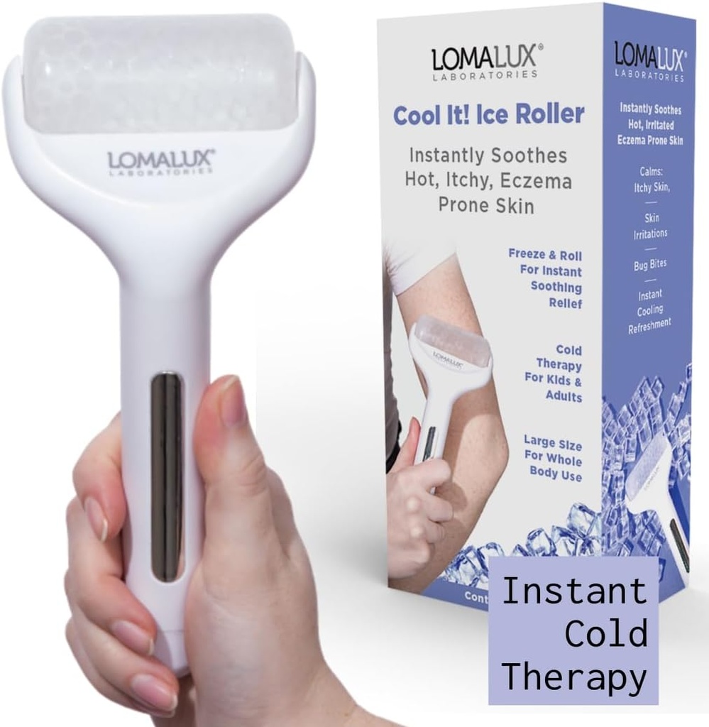 Loma Lux Cool it! ICE Roller - hele kroppen kold terapi midlertidigt lindrer hud Itch, hudirritation, eksem, hududslæt, mindre forbrændinger, solskoldning