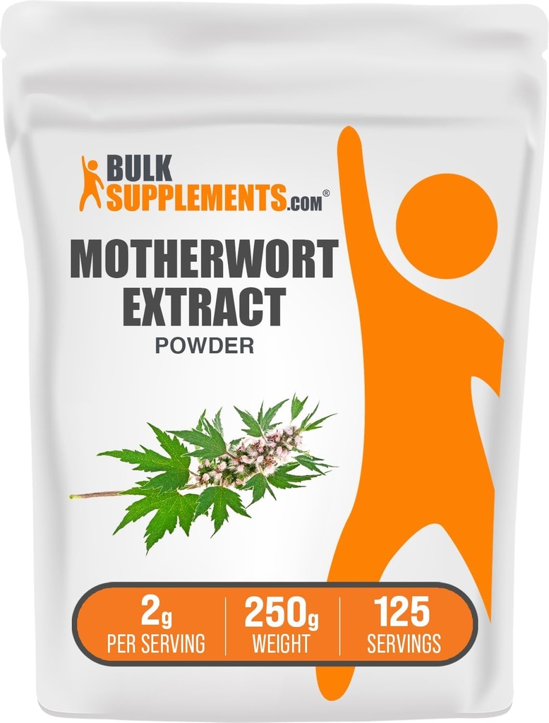 BulkSupplements.com Motherwort Extract Powder - Motherwort Supplement, Herbal Supplement - Gluten Free, 2g per Serving, 250g (8,8 oz) (Pack of 1)