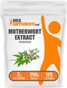 BulkSupplements.com Motherwort Extract Powder - Motherwort Supplement, Herbal Supplement - Gluten Free, 2g per Serving, 250g (8,8 oz) (Pack of 1)
