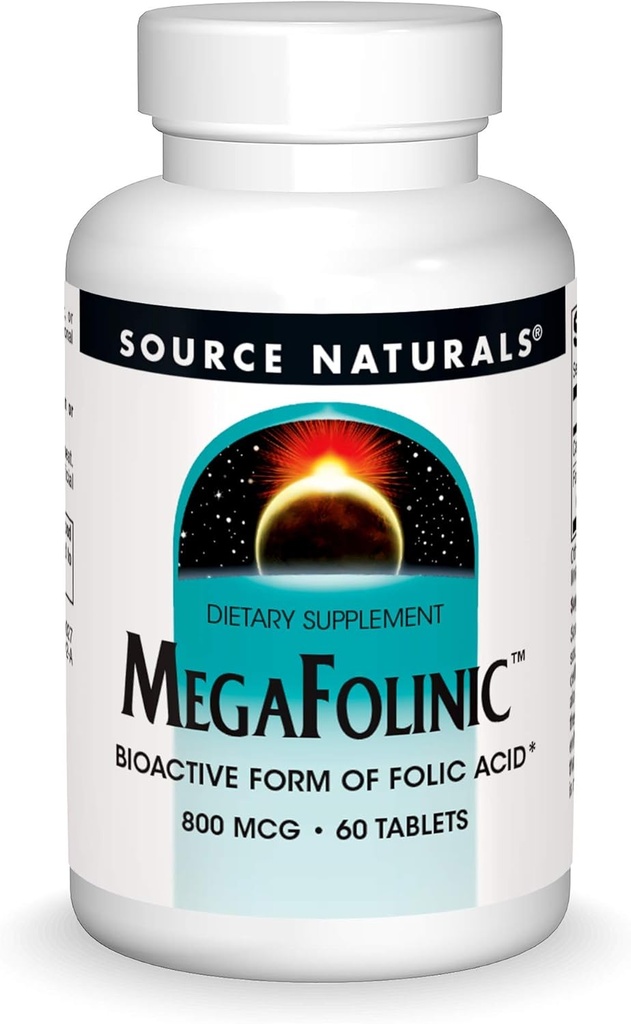 Kilde Naturals MegaFolinic 800mcg - 60 tabletter