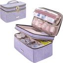 Medicine Storage Bag Pill Flaske Organizer med transportable små Pouch Travel Medication Flaske Organizer for Emergency Home Førstehjælp Box Kit (lilla)
