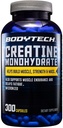 BODYTECH Creatinine Monohydrat Capsules a Mikronized a Supports Muscle Strength, Mass, and Endurance (300 Kapsler)