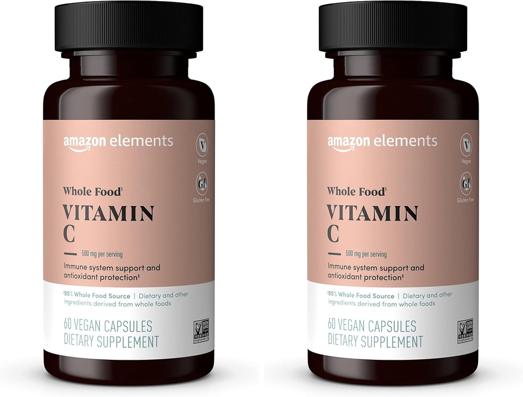 Elementer Hel Food Vitamin C, 60 kapsler (pakke med 2)