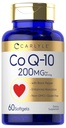 Carlyle CoQ10 200mg Softgels against 124; 60 Greve · 124; med Black Pepper Shape 124; Forbedret Absorption 124; Non- GMO, Gluten Free Supplement