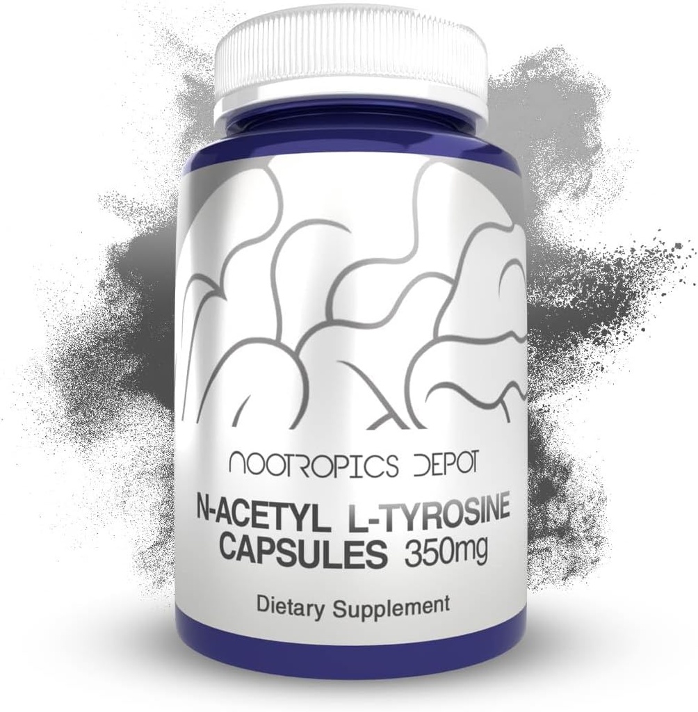 Nootropics Depot N- Acetyl L- Tyrosine Kapsler er 124; 350mg