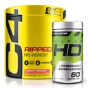 C4 Ripped & SuperHD, Den termogene bundle, C4 Ripped Pre Workout Powder, Cherry Limeade 30 Servere + SuperHD med Capsimax og Green Tea Extract, 60 Servere
