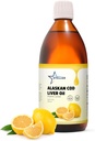Stellar Alaskan Cod Lever Oil - Organic Lemon, 16.67 oz Note 124; Wild- Fanget i USA