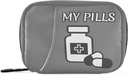 Pill Organizer Medicine Flaske Pill Box 7 Dag Pill Case Rejsepose Pill Organizer Bag med lynlås Portable ugentlige sag Kompakt størrelse for Vitamin Supplement Holder