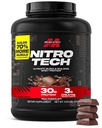 Muscletech Whey Protein Powder (Milk Chocolate, 4 Pound) - Nitro- Tech Ultimate Muscle Building Formel med Whey Protein Isolate - 30g Protein, 3g Creatin & 6,8 g BCAA - Packaging May Vary